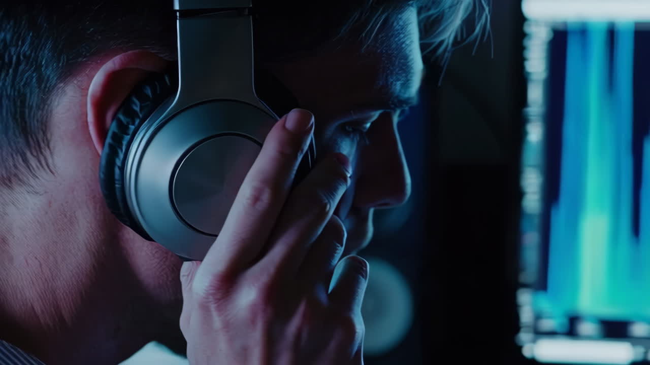 persona que trabaja en el ordenador por la noche