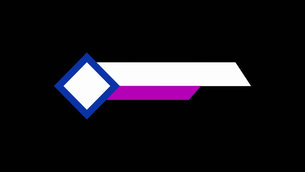 Animeret grafik til nederste tredjedel med diamantform
