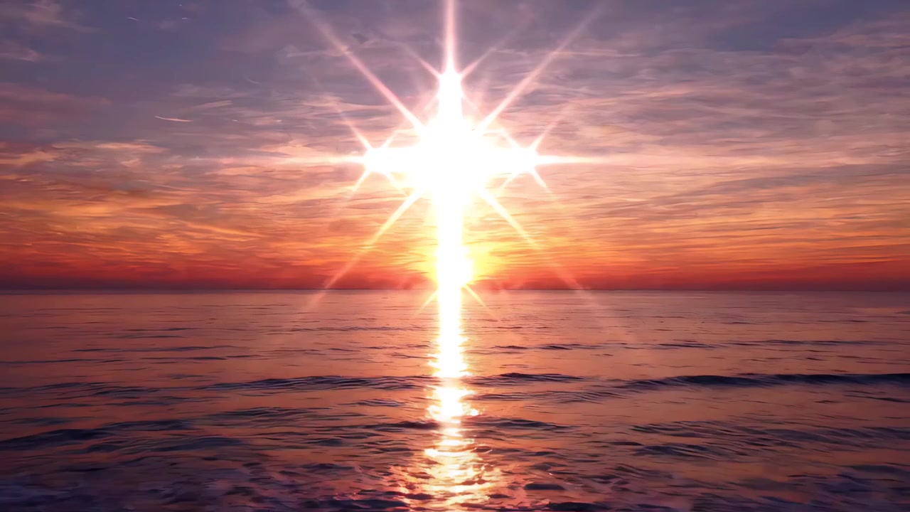 Sfondo per Adorazione 4K: Croce Cristiana e Luce Celeste