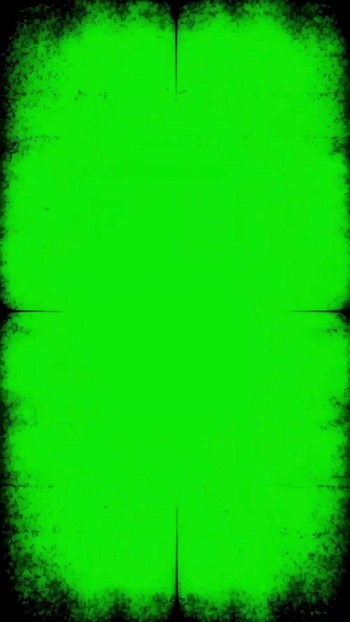 Green Screen with Grunge Vintage Film Frame Overlay Transition