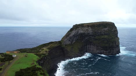 breathtaking azores atlantic ocean coastline in morro de castelo branco