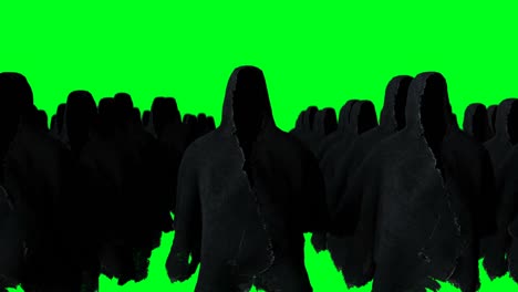 mystery fear ghost animation . dynamic hoodie. isolate. realistic 4k green screen animation.