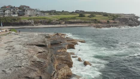 beach and rock textures from clovelly sydney australia