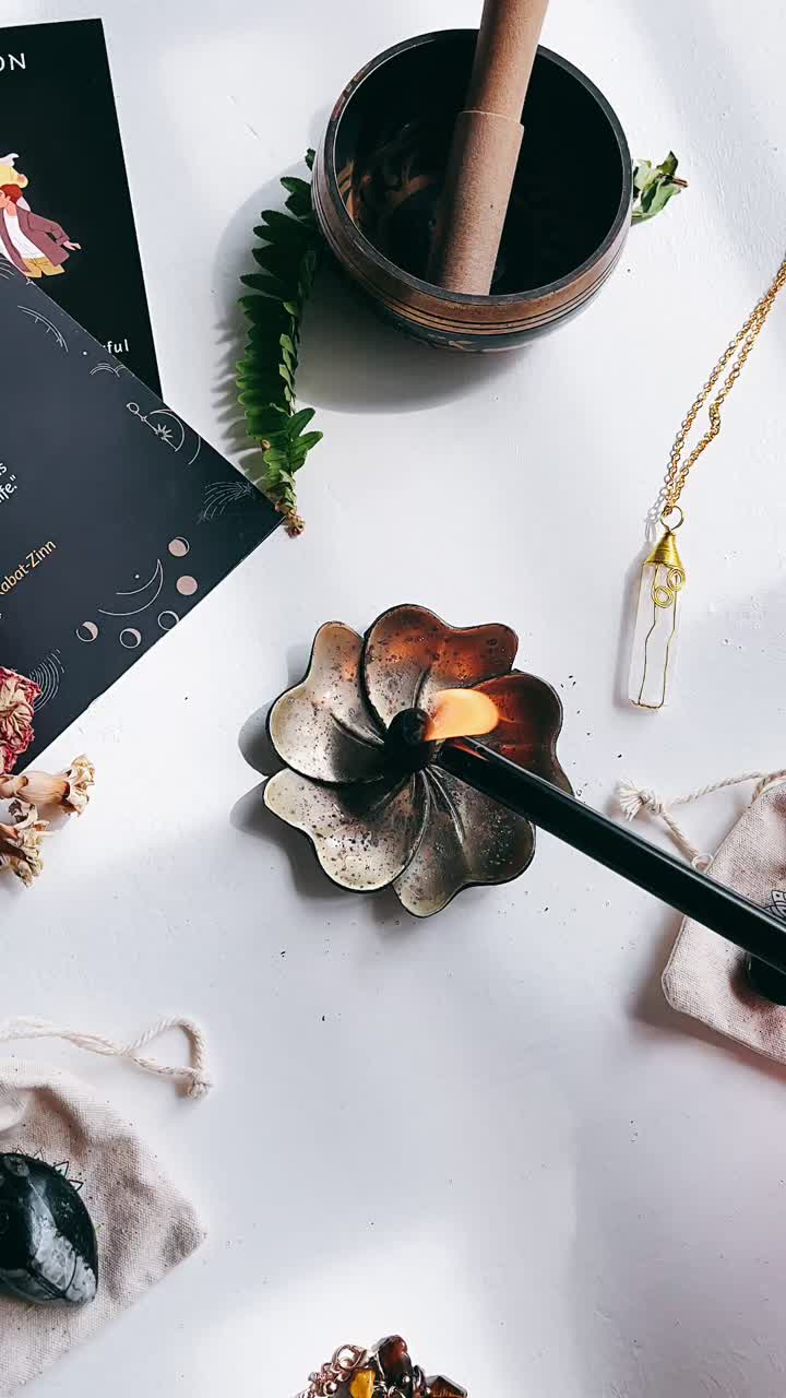 Spiritual Wellness Kit with Crystals and Incense