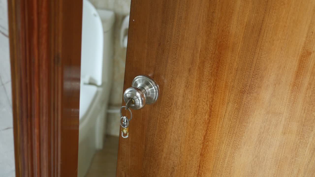 Open Bathroom Door with Key