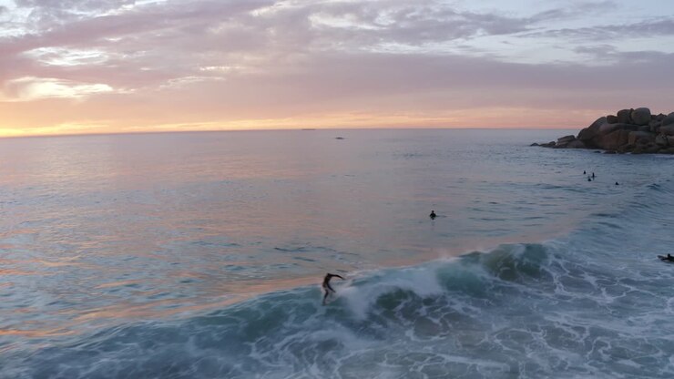 Surfer Falling Over