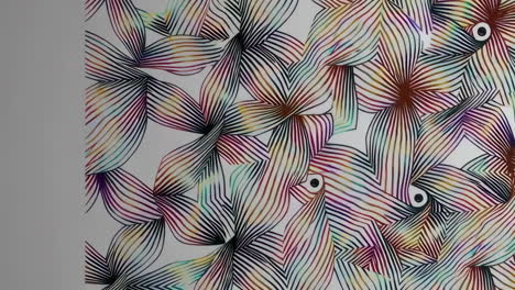 abstract colorful wavy line pattern