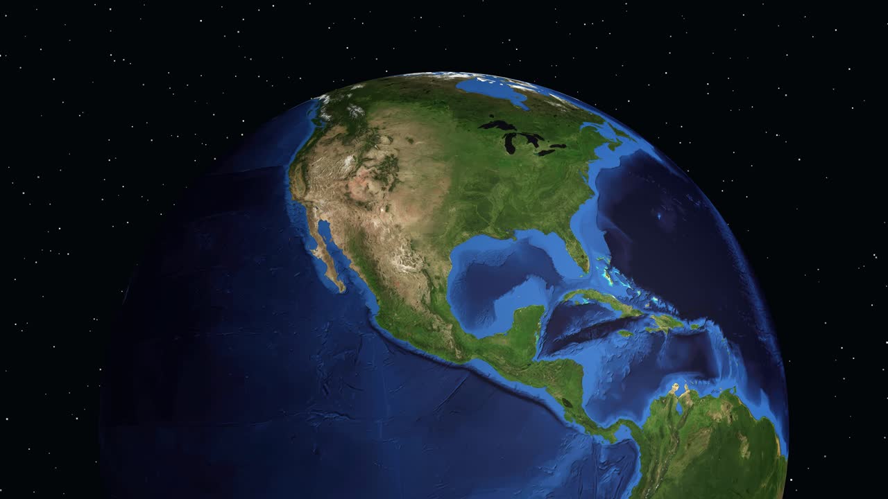 La Terra digitale ruota e ingrandisce sul Nord America, evidenziando Chula Vista con testo informativo.