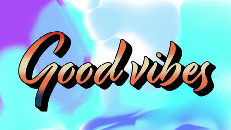 Animation-of-good-vibes-text-over-neon-pattern-background