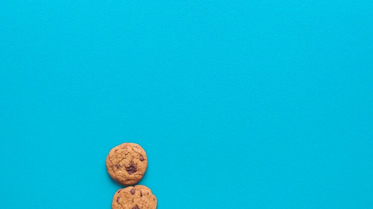 biscoitos de chocolate e leite, vista de cima stop motion