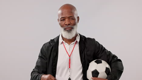 Sign,-hiring-and-face-of-a-black-man-for-soccer