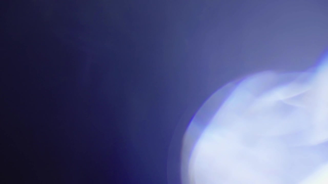 Abstract Blue Light Leaks and Lens Flare Overlay