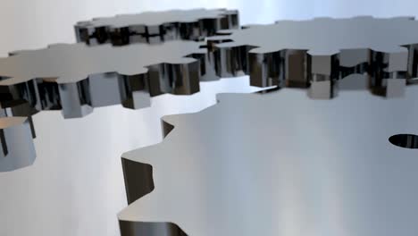 fondo abstracto con engranajes 3d