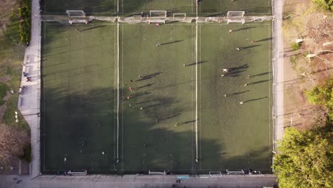 Mehrere-Fußballtrainingseinheiten-In-Argentinien,-Buenos-Aires