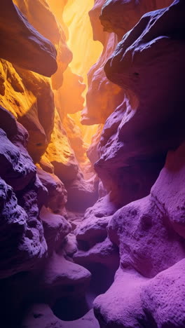 Vibrant Slot Canyon with Gradient Lighting
