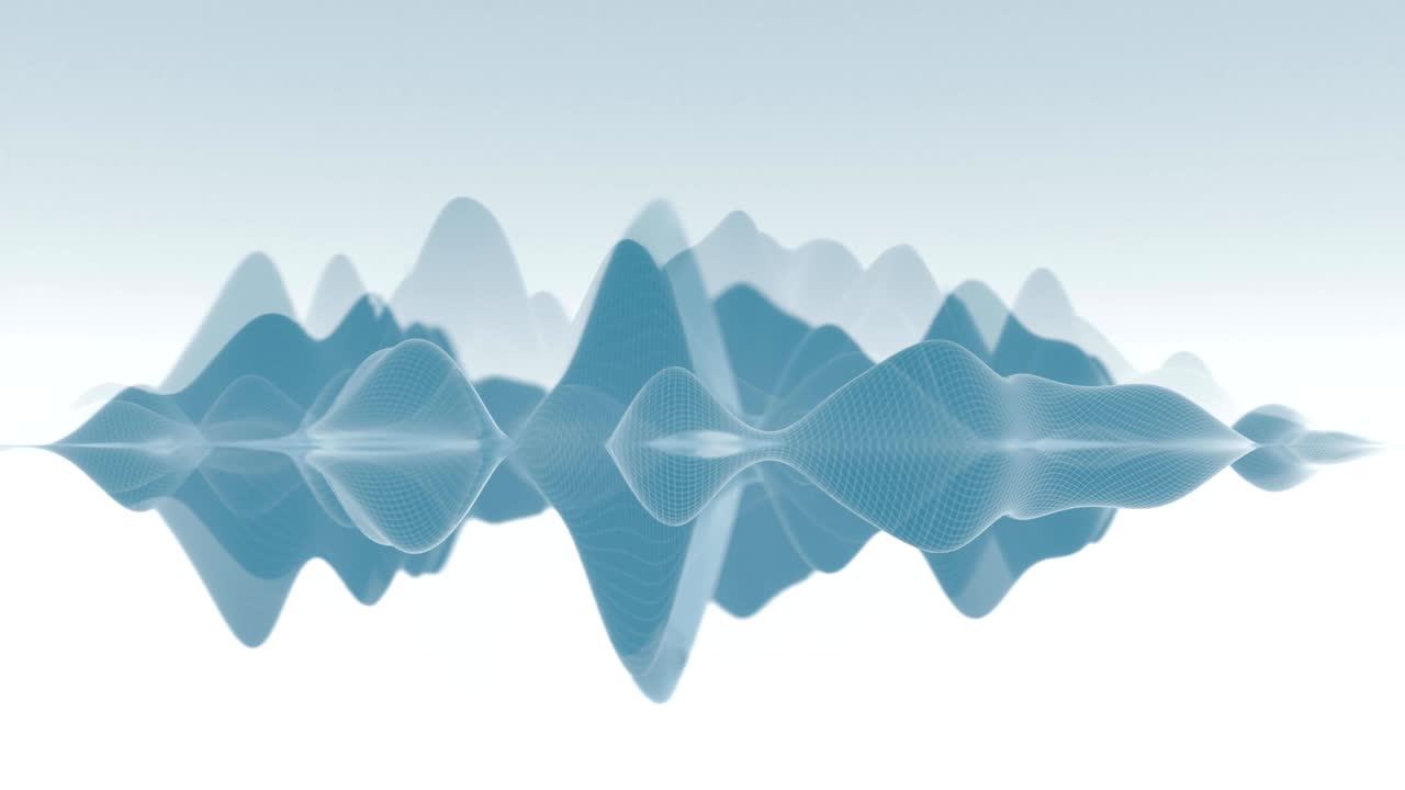 4k 추상적인 파동 모양