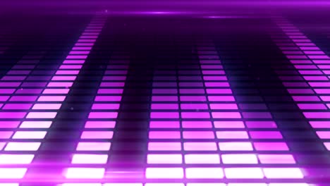 níveis de controle de música em barras de cor roxa. barras de equalizador de áudio em movimento. loopable. mais opções no meu portfólio.