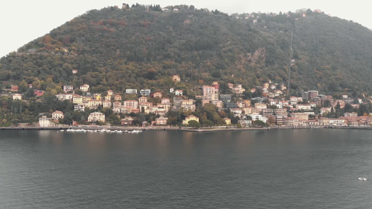 lago de como también conocido como lario, lombardía, italia
