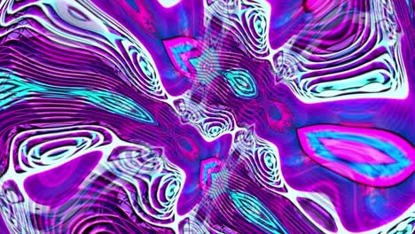 fondo de movimiento psicodélico hipnótico. 4k 3d bucle sin costuras púrpura rosa azul fondo líquido de onda desordenada. hermosa textura de gradiente moviéndose fondo de bucle vj abstracto.