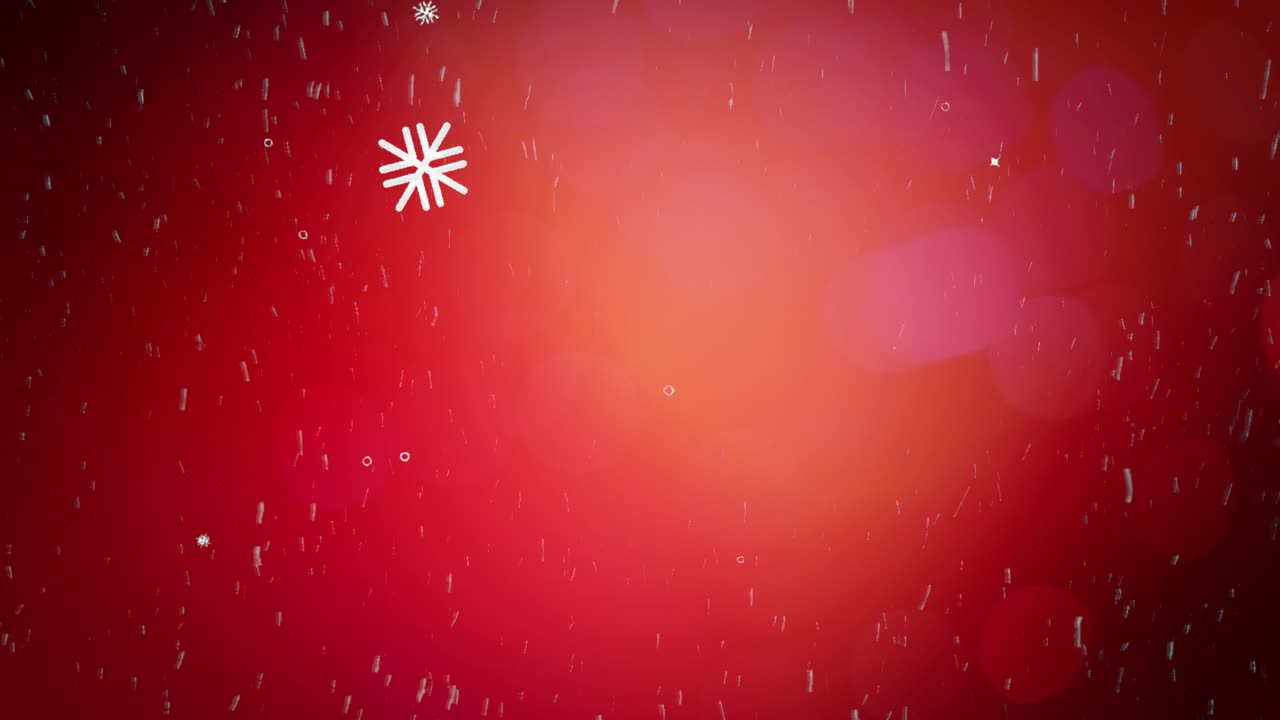 은 배경에 가운 보케와  눈송이, 4k 추상 배경, 축제 배경 개념