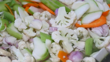 cocción de verduras mixtas
