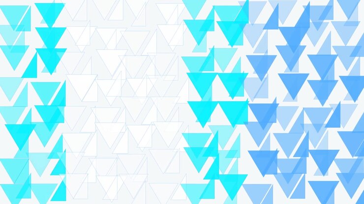 Abstract Motion Background with Shifting Blue Triangles