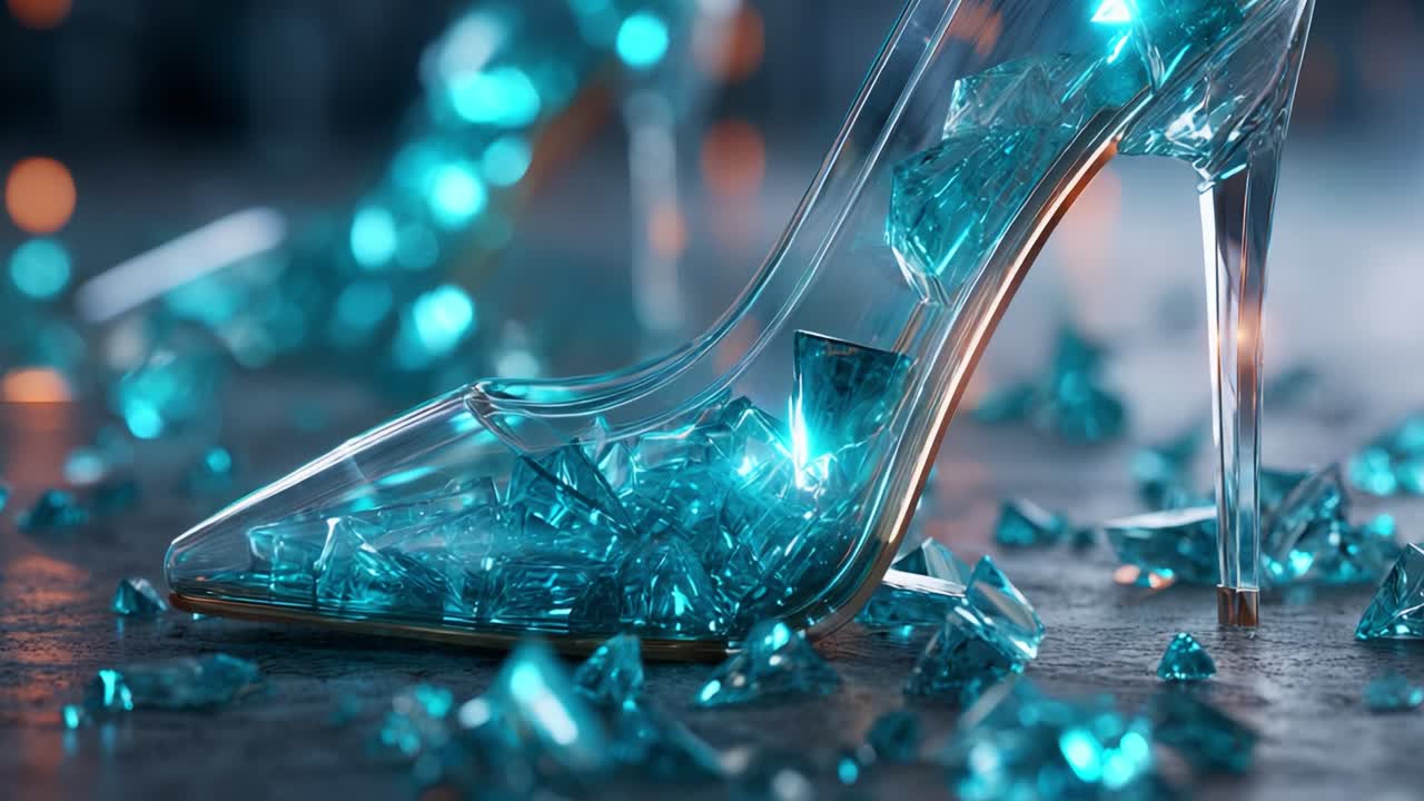 Elegant Glass Slipper