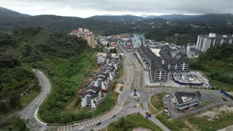 general landscape view of the brinchang district within the cameron highlands area of malaysia