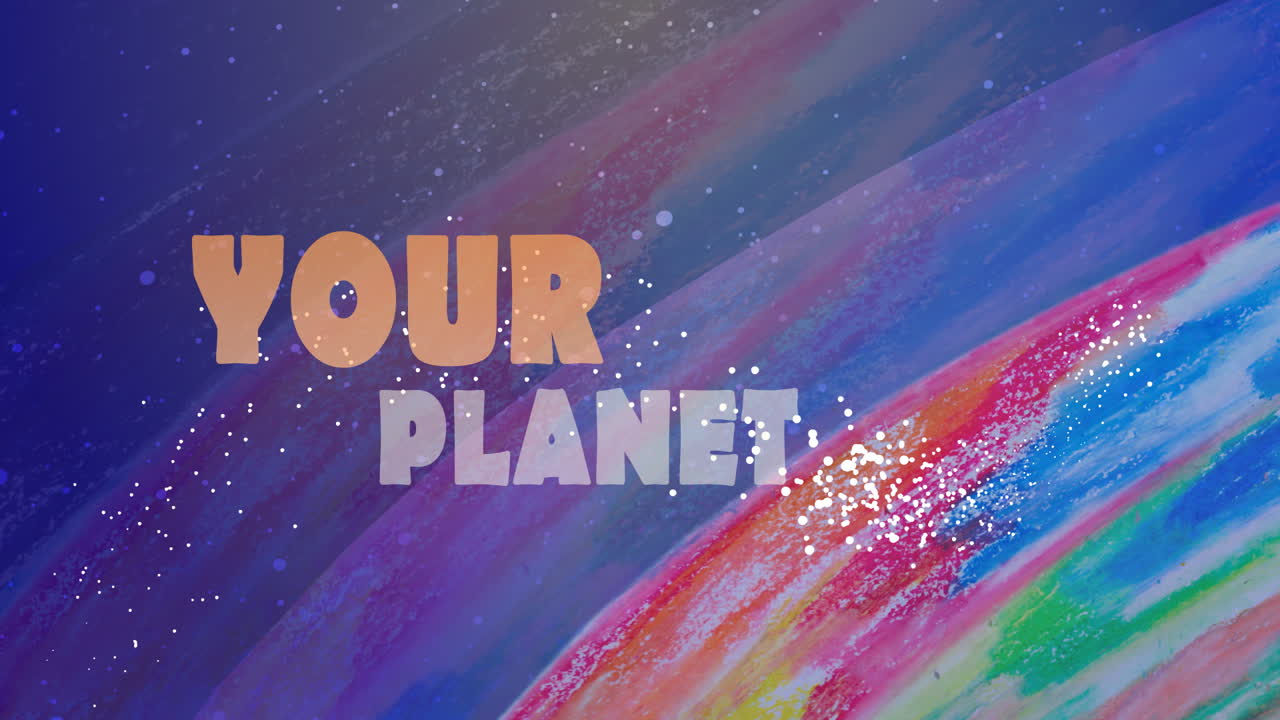 Planet and sea. Animation on the planet the earth
