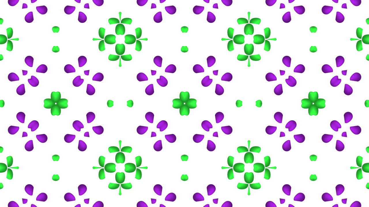 kaleidoscopio patrones de bucle sin costuras animación abstracto fondo gráfico en movimiento multicolor.