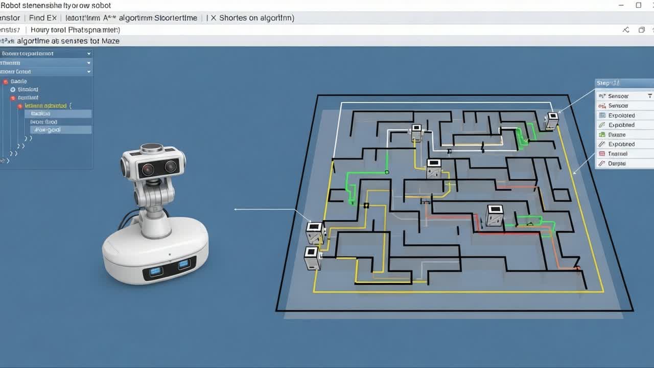 A Robotic Navigator's Journey Through a Complex Maze: Exploring Algorithms and Sensor Integration in Robotics