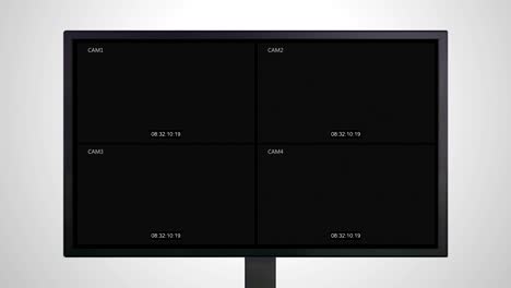 desktop monitor display of closed circuit television