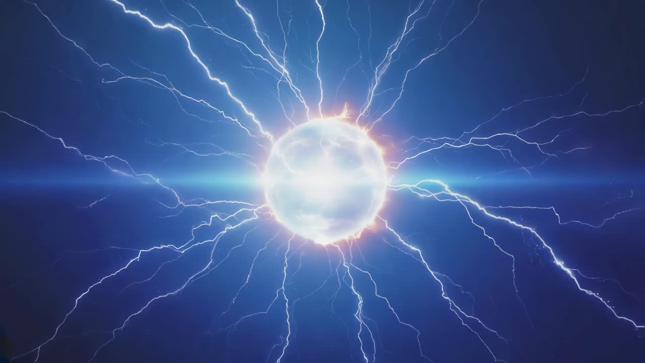 Energy Orb with Lightning