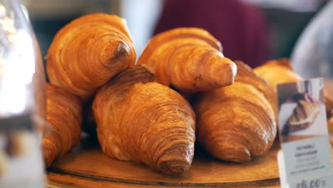 freshly baked croissants