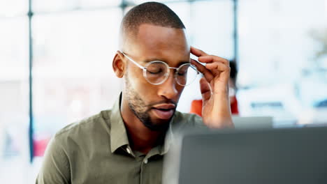 Problem,-stress-and-business-black-man-in-office