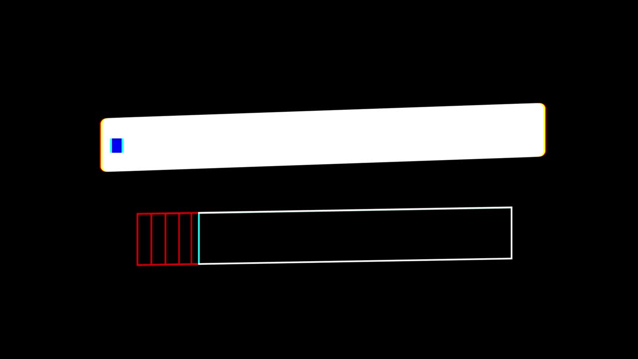 RGB Titles, animated titles, copy space for your text, lower third, animated lower thirds, glitch animation, on alpha channel