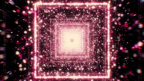 túnel de luz rosa y blanca