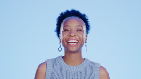 Happy,-smile-and-face-of-a-black-woman-in-a-studio