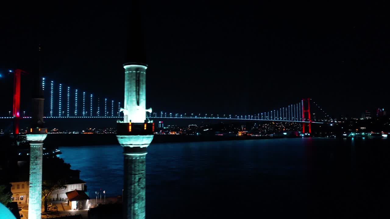 이스탄불의 베일르베이 모스크의 공중 사진