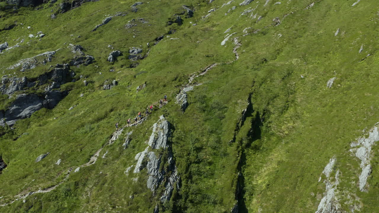 aerial footage of Hornhelen in Norway. This is an 860-meter tall cliff straight up from the fjords bellow