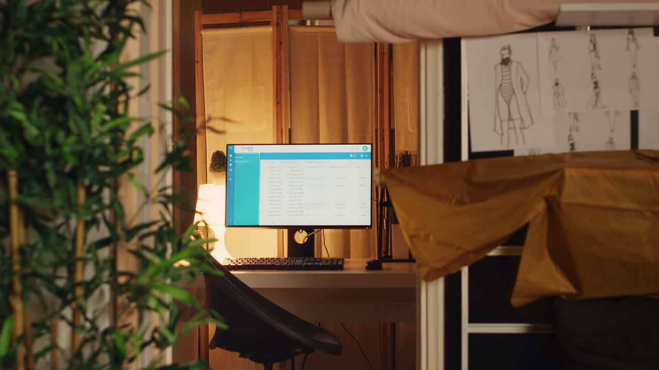 주문 목록이 있는 비어 있는 작업실