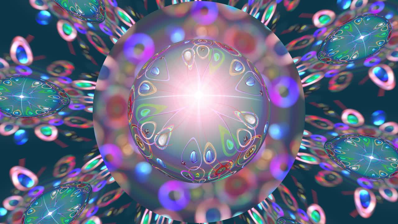 fantasía abstracta fondo futurista con una esfera