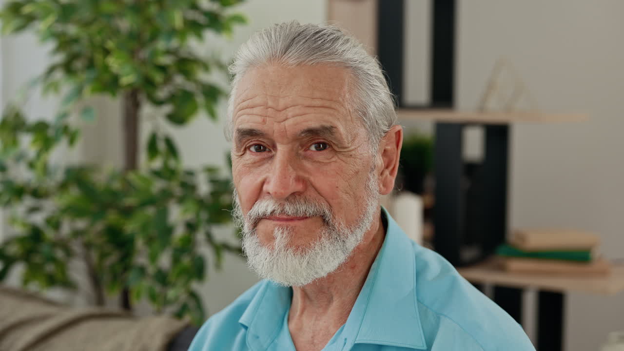 Retrato, de, um, homem sênior