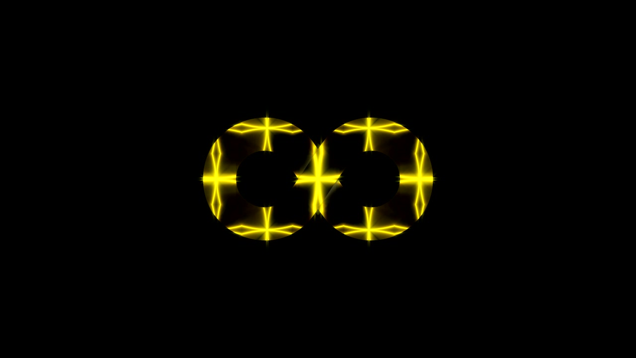 Abstract background with gold infinity sign