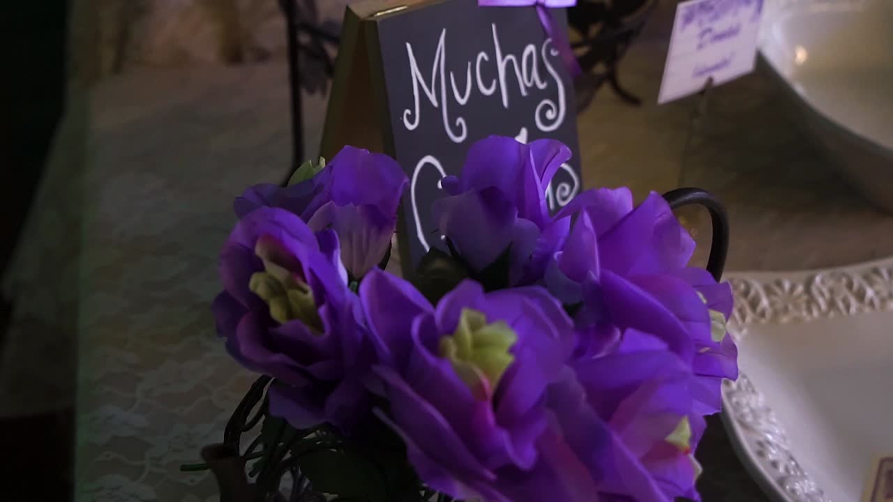 Flowers and Decorations at a wedding in Mexico.