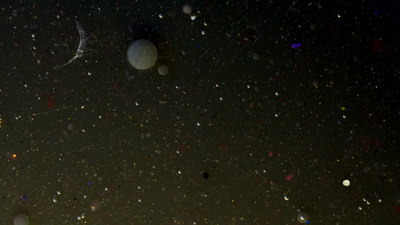 추상적인 색의 기름 거품