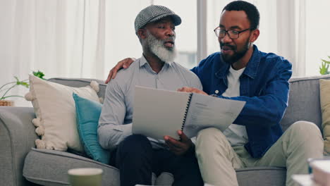 Home,-father-and-son-with-documents