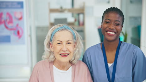 nurse, old woman and portrait