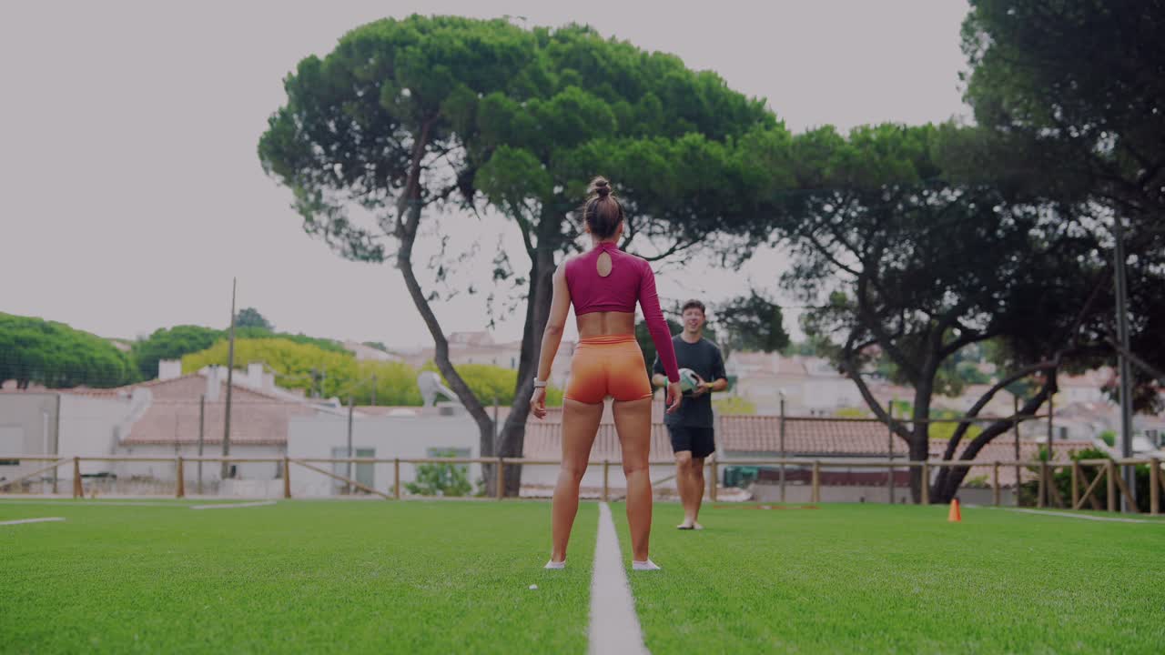 People playing sports outdoors