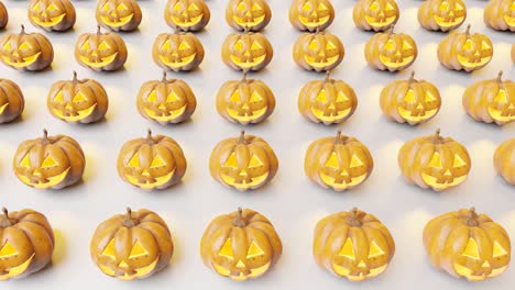 Halloween-pumpkin-decoration-pattern-on-white-background